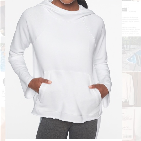 white french terry sweatshirt